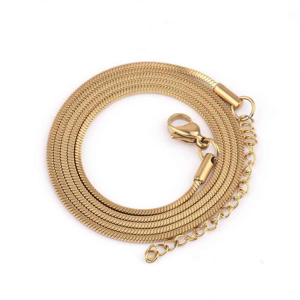 Edelstahl-Schlangenkette – glatte runde Kette für DIY-Schmuck 5