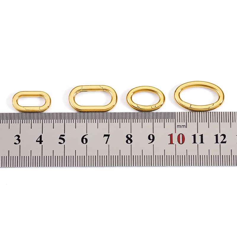Polished Stainless Steel Oval Spring Clasps for Jewelry Making – Polished Oval Connector DIY Findings 3