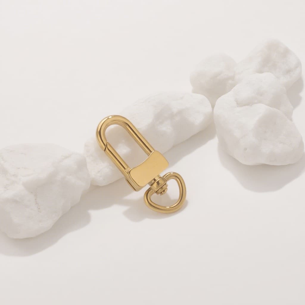 Stainless Steel Keychain Clasp Connector – DIY Key Ring Hardware 2