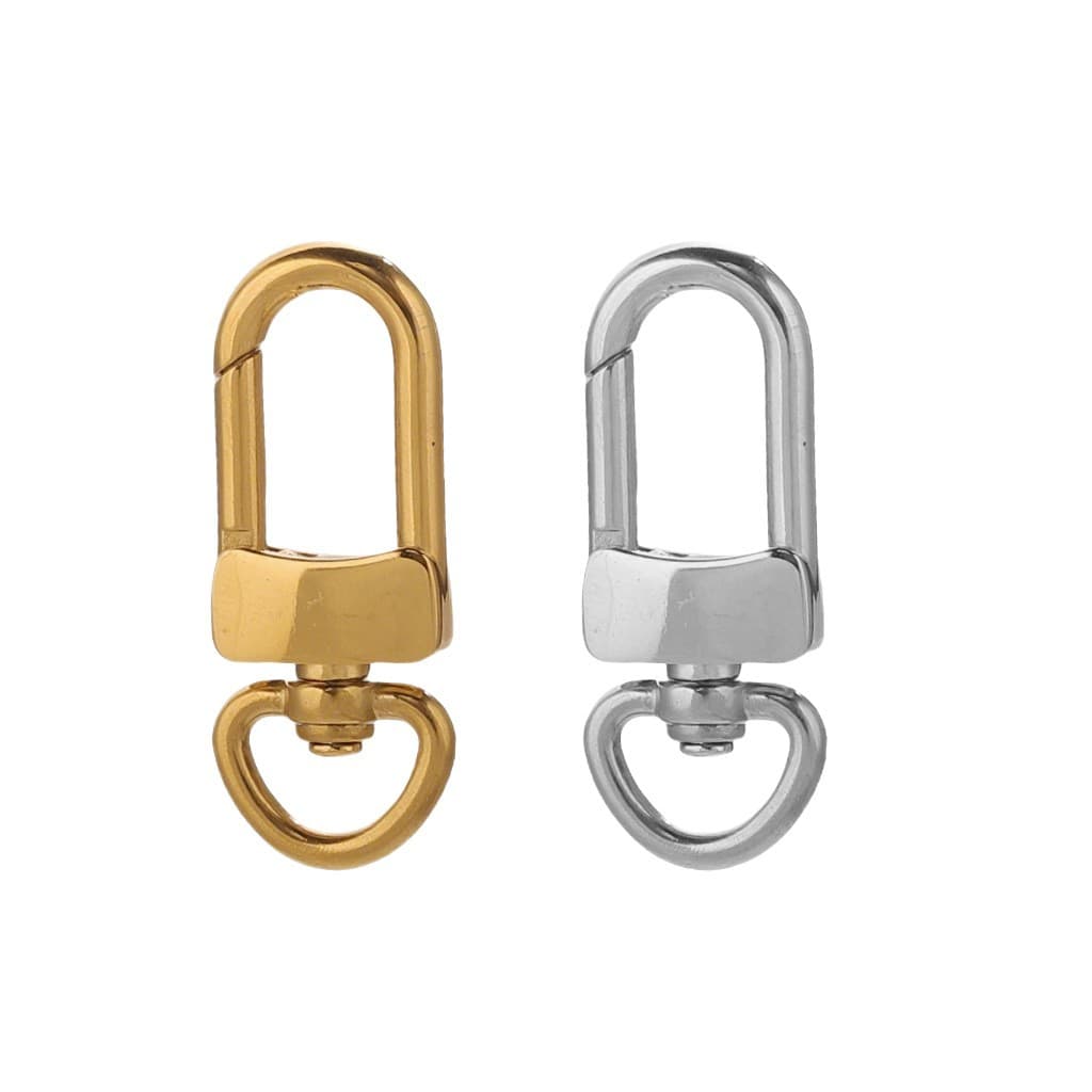 Stainless Steel Keychain Clasp Connector – DIY Key Ring Hardware 5