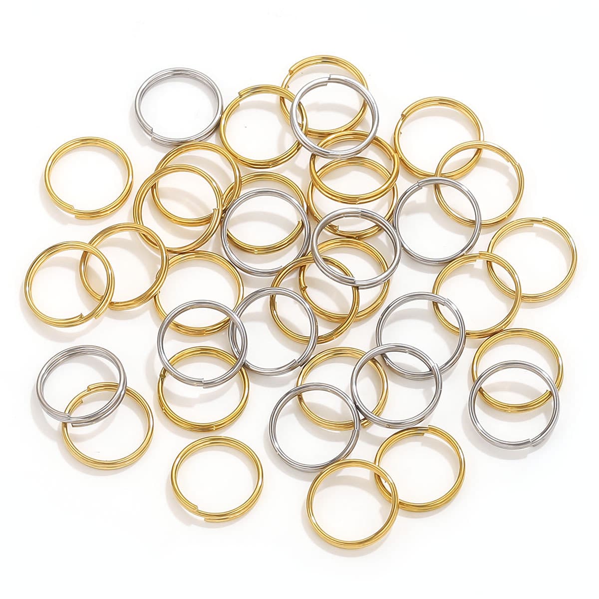 Double Loop Split Key Rings – Stainless Steel DIY Jewelry Connectors 3