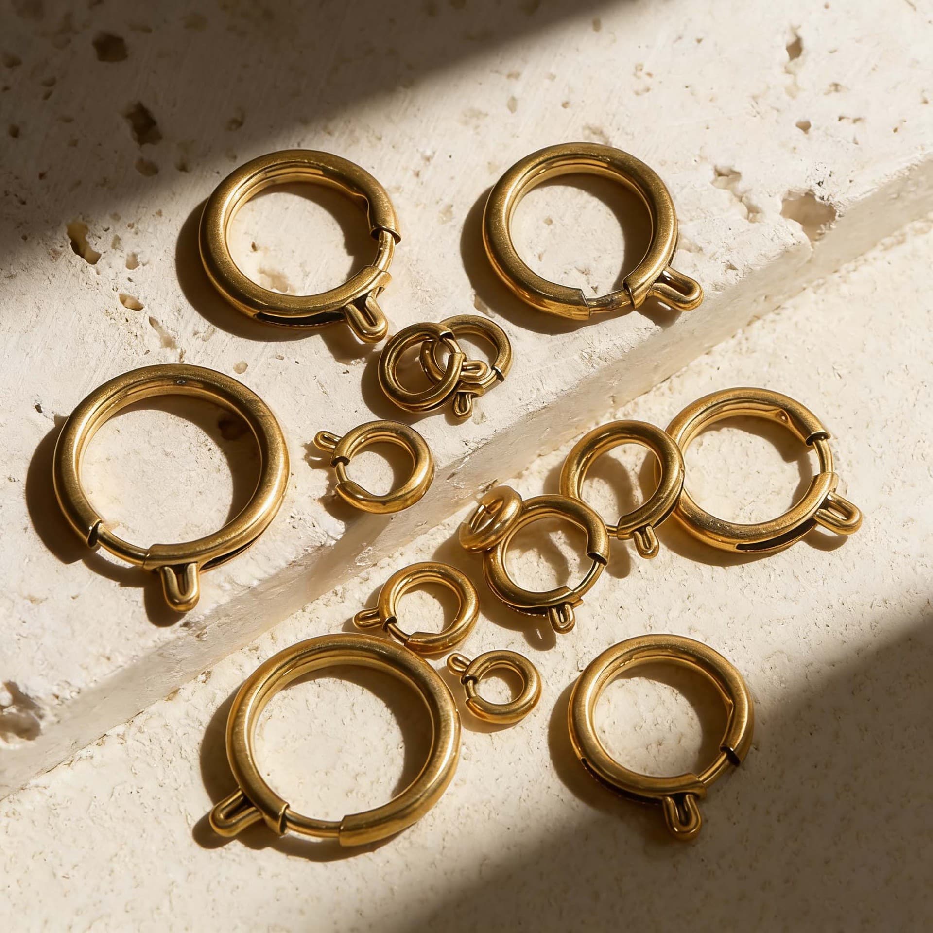 Stainless Steel Spring Ring Clasps for Jewelry Making – Necklace & Bracelet DIY Findings 3