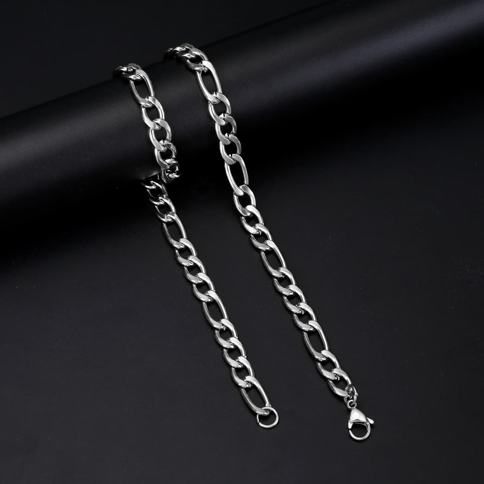 Edelstahl Figaro-Kette 3:1 – NK Link DIY-Schmuckkette 4