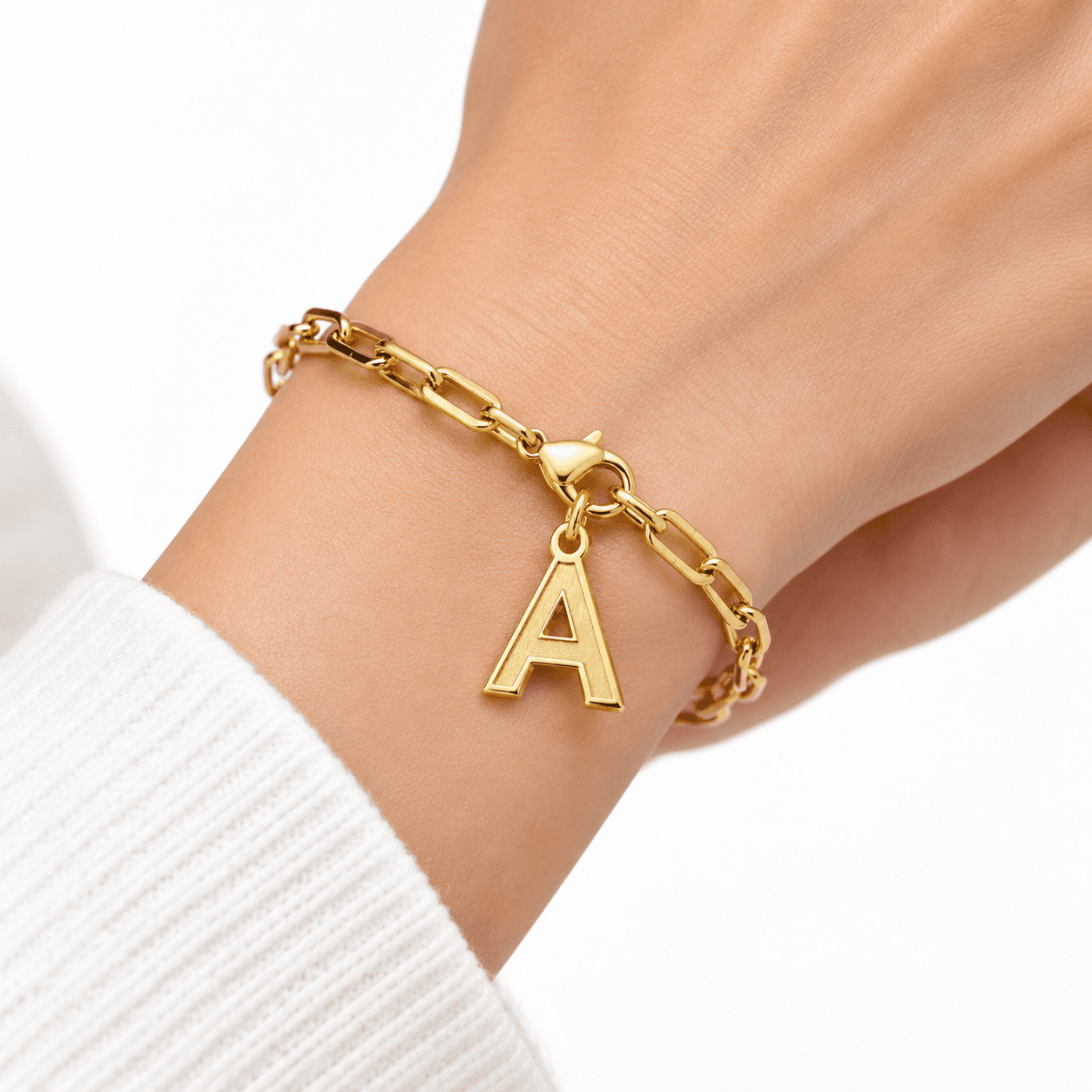 Astra Twist Initial Charm 316L Stainless Steel Charm 5