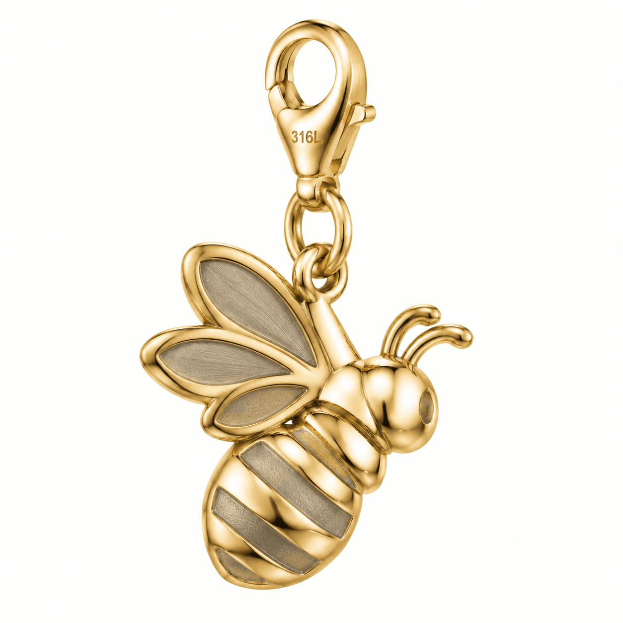 Golden Honeycomb Wing Bee Charm 4