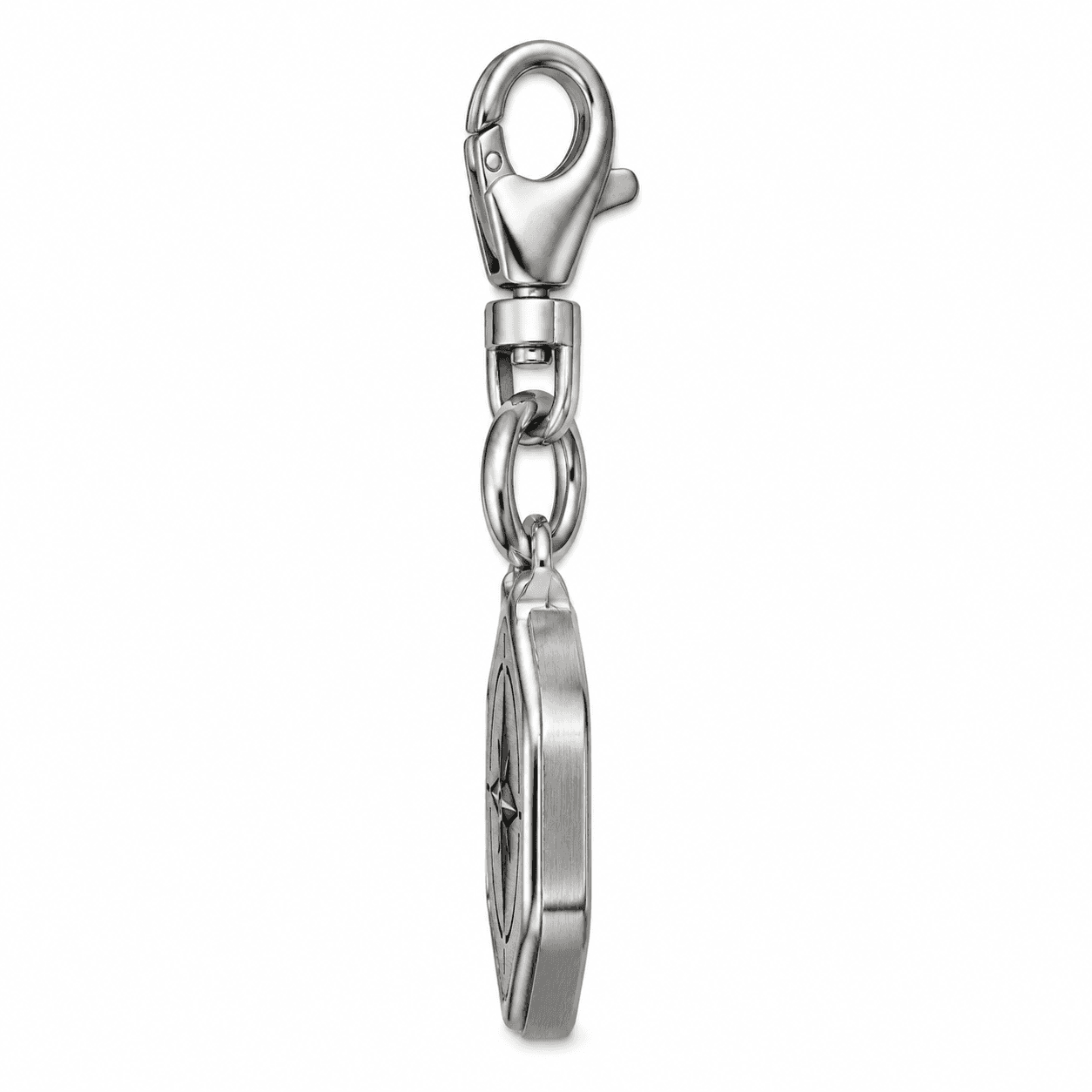 Blue Vector 316L Cyber Shield Keychain Charm 2