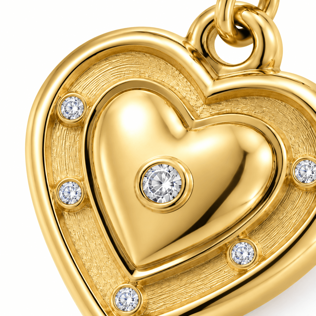 Golden Eclipse Secret Love 316L Stainless Steel Charm 3