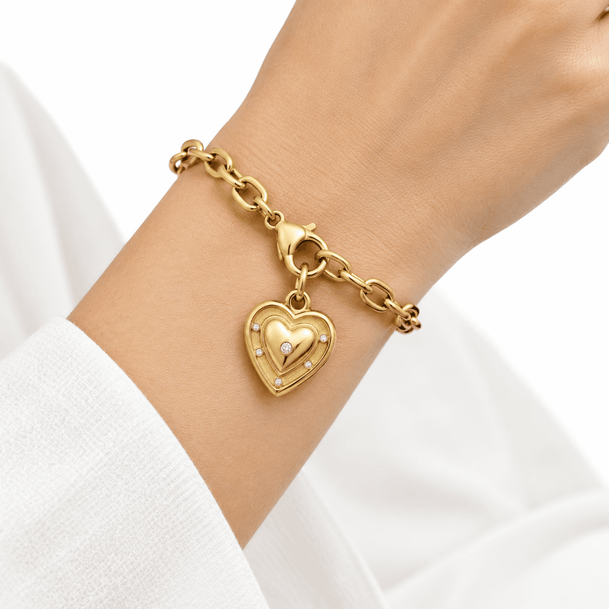 Golden Eclipse Secret Love 316L Stainless Steel Charm 5