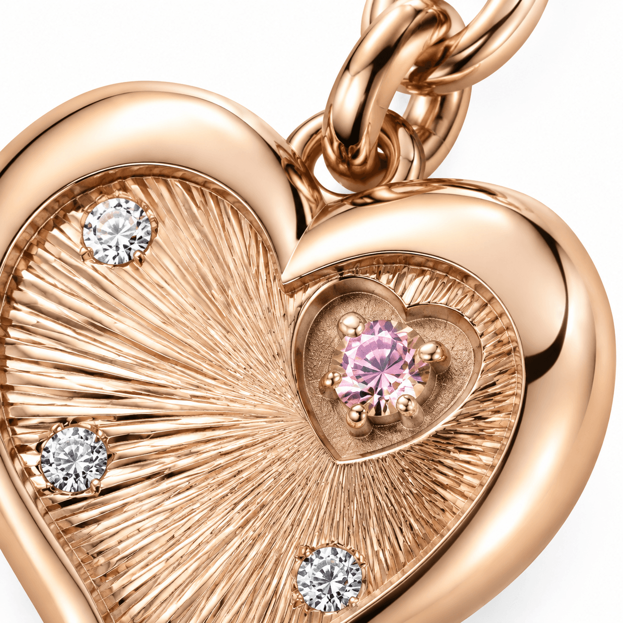 Celestial Ginkgo Moonflash 316L Gold Charm 3