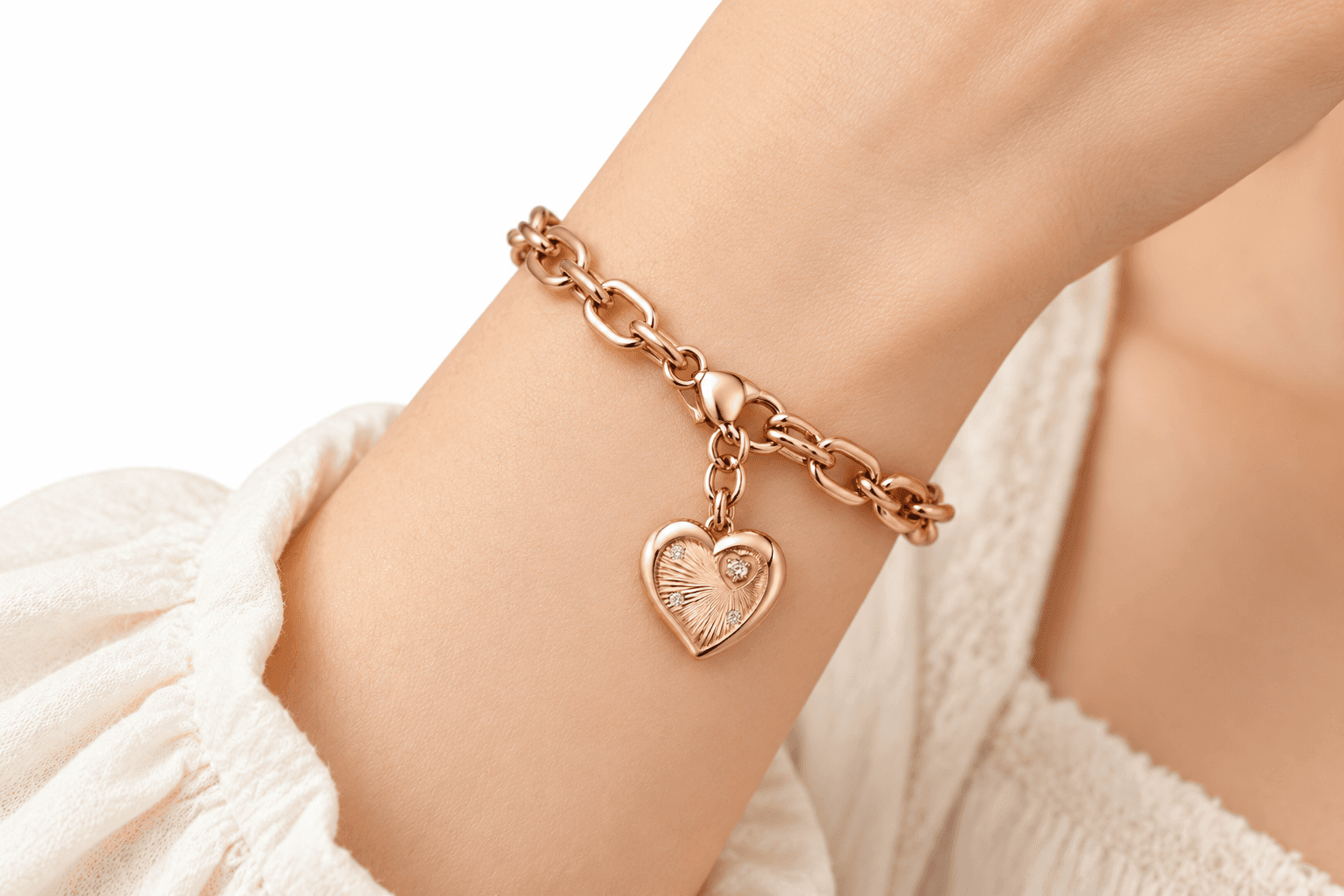 Celestial Ginkgo Moonflash 316L Gold Charm 5