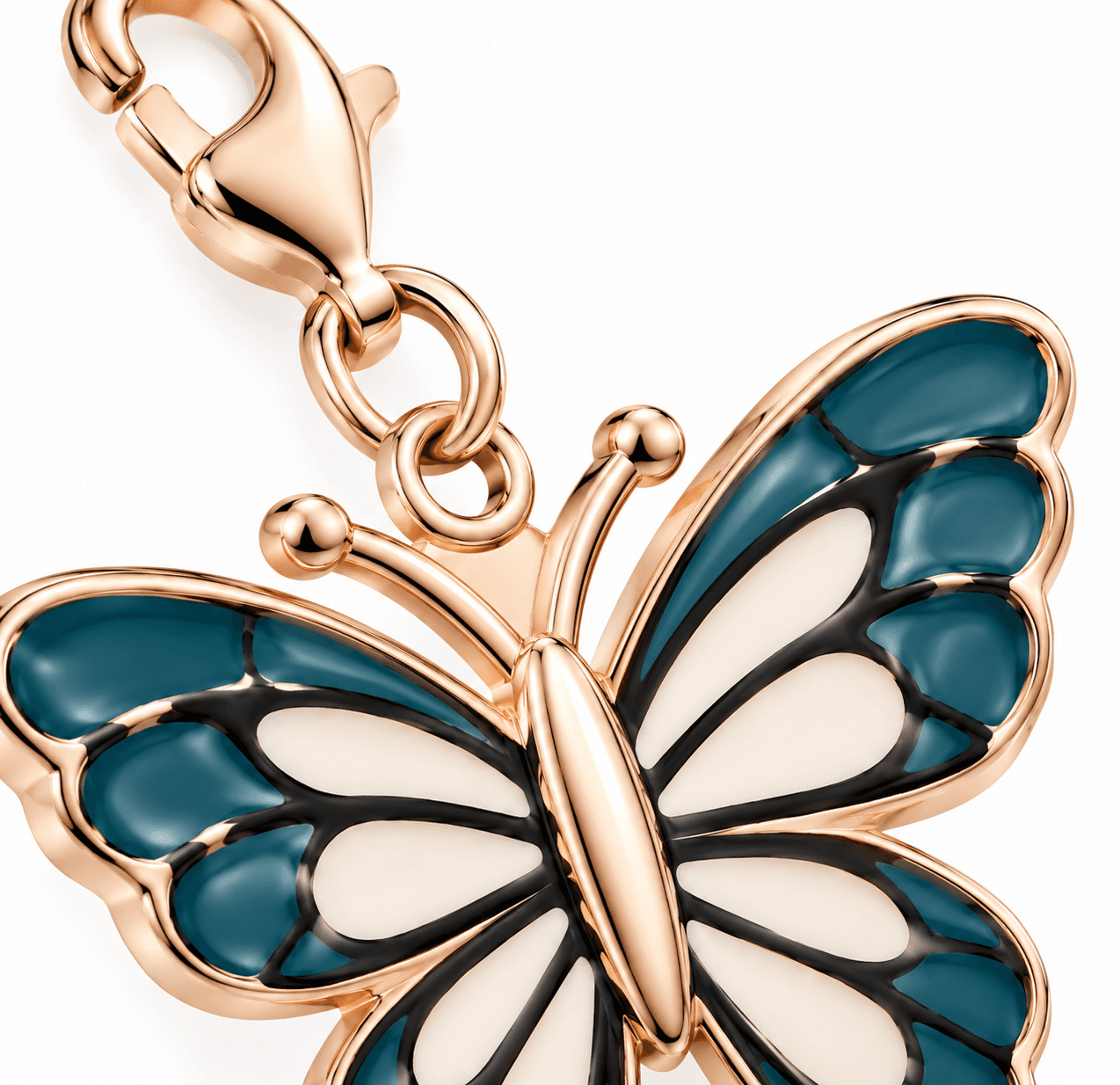 Aurora Wing Meadow Butterfly Enamel Charm 3