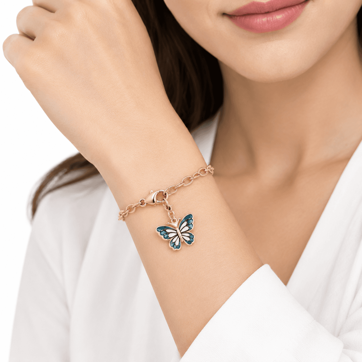 Aurora Wing Meadow Butterfly Enamel Charm 5