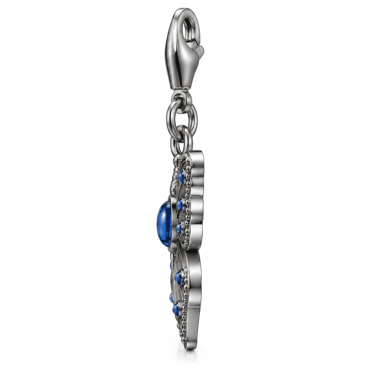 Aurora-Wing Blue Butterfly 316L Enamel Charm (4-Prong) 2