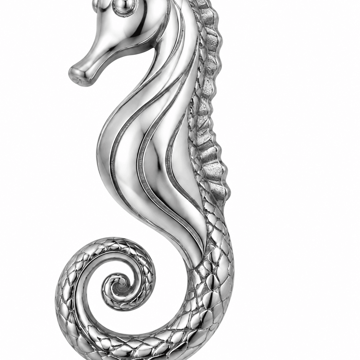 Mystic Tide Seahorse Wave 316L Stainless Steel Charm 3