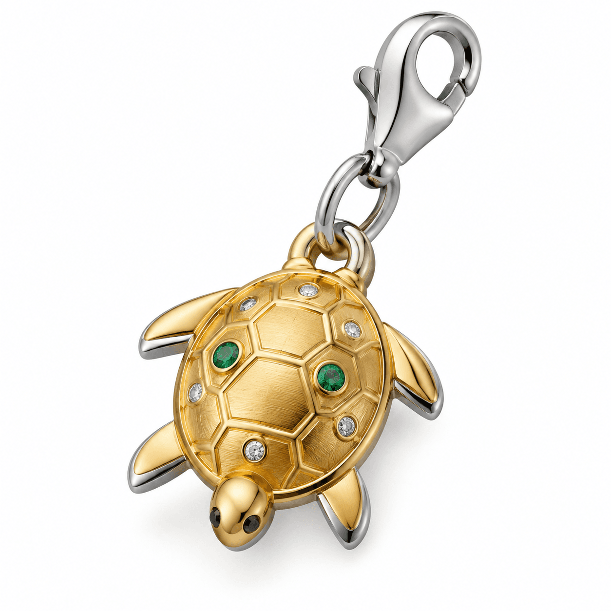 Ocean Armor Turtle Voyage 316L Stainless Steel Charm