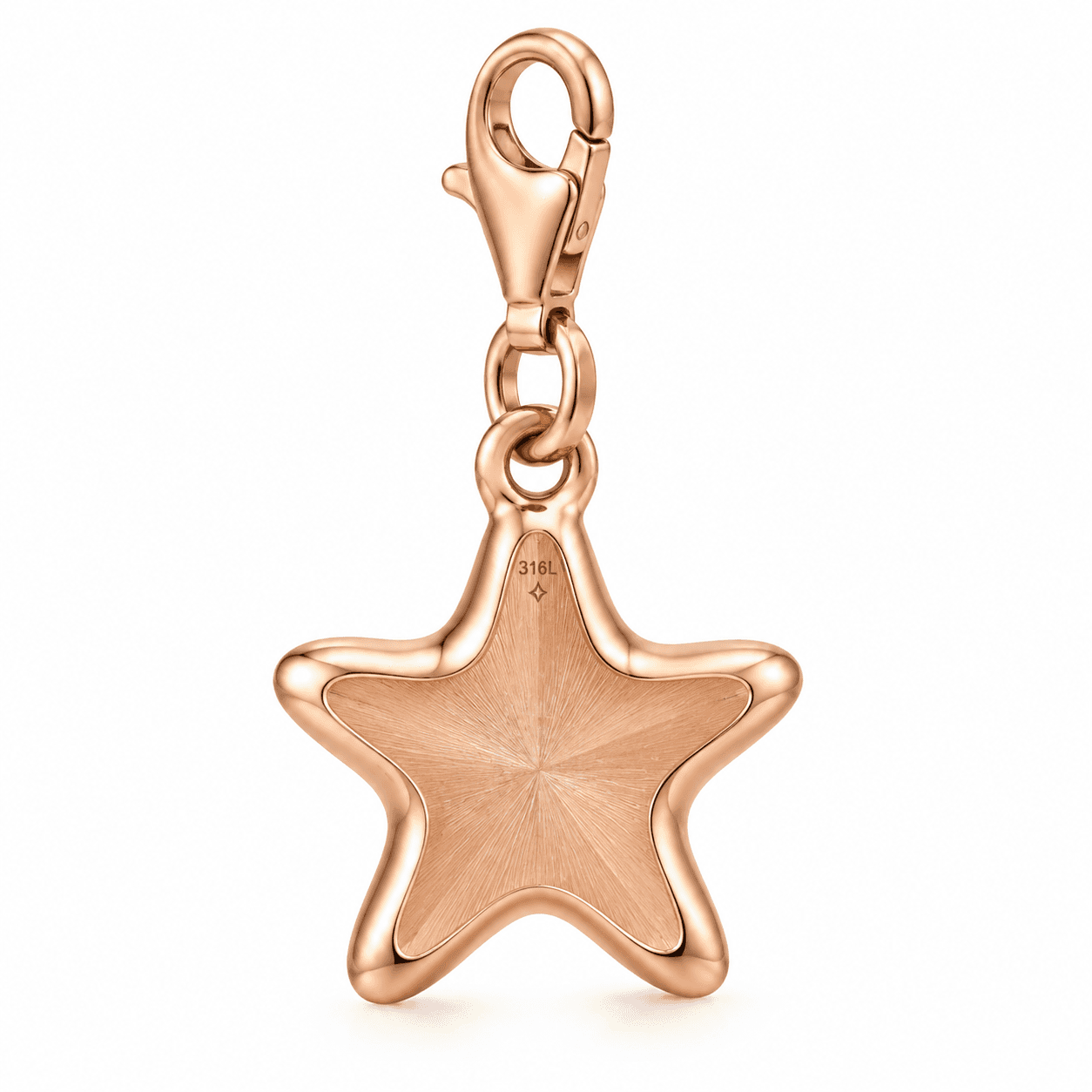 Midnight Nova Six Point Star 316L Stainless Steel Charm 4