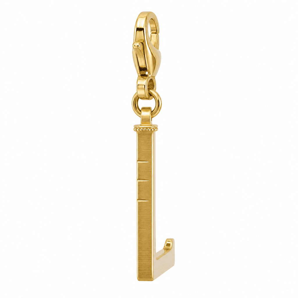 Letterburst Micro Halo 316L Charm (Letter Charms) 2
