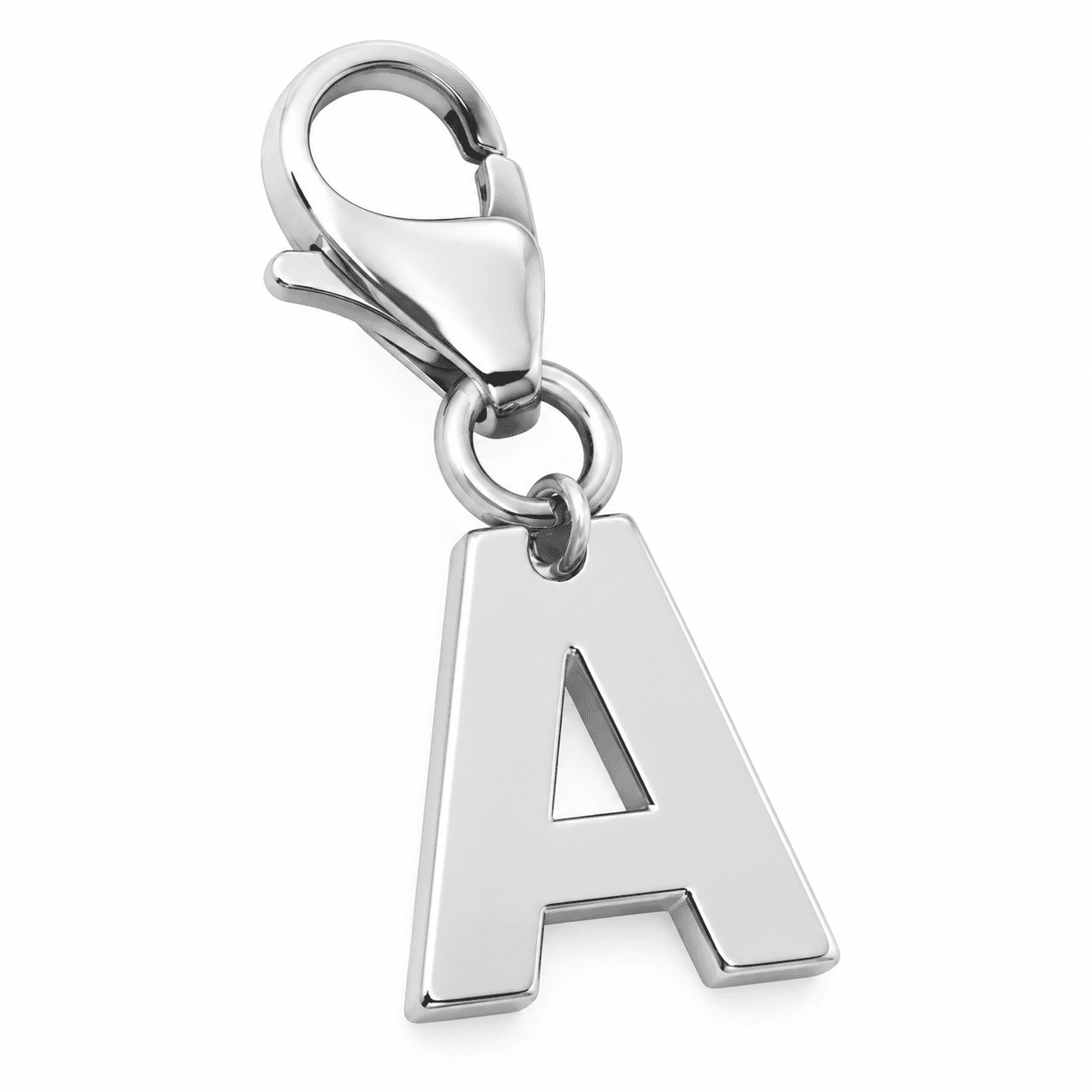 Aurora Shield Monogram Charm – PVD Blue 316L Stainless Steel