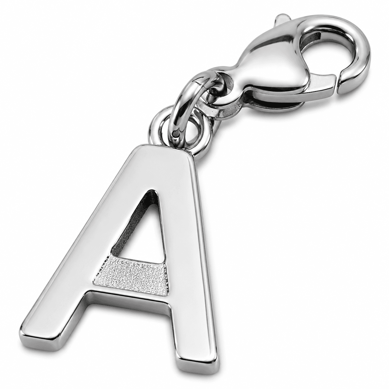 VectorCut Parallelogram Initial Charm - ツートン 316L 3