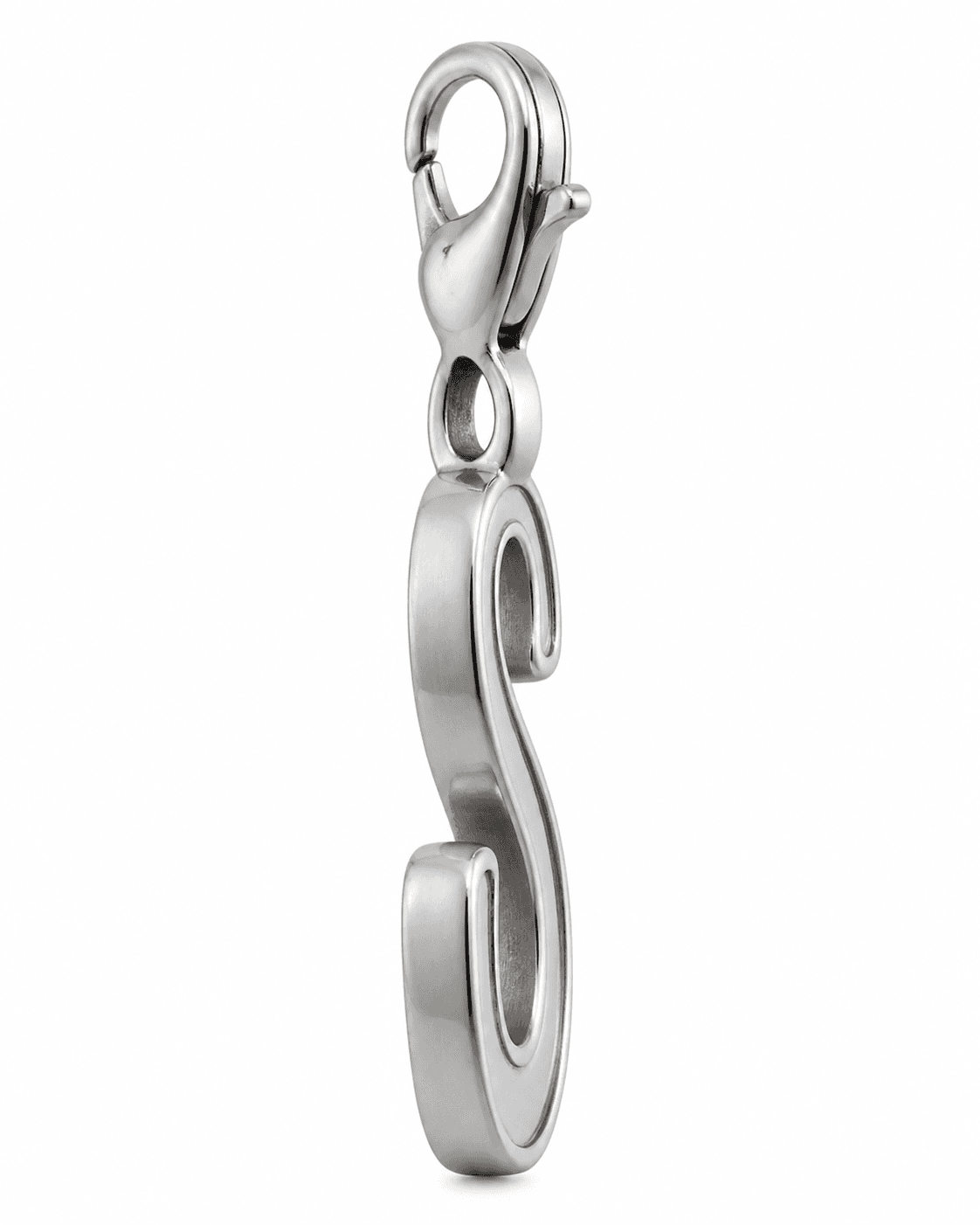 S-Serpentine Curve Charm 316L Stainless Steel Two-Tone 2