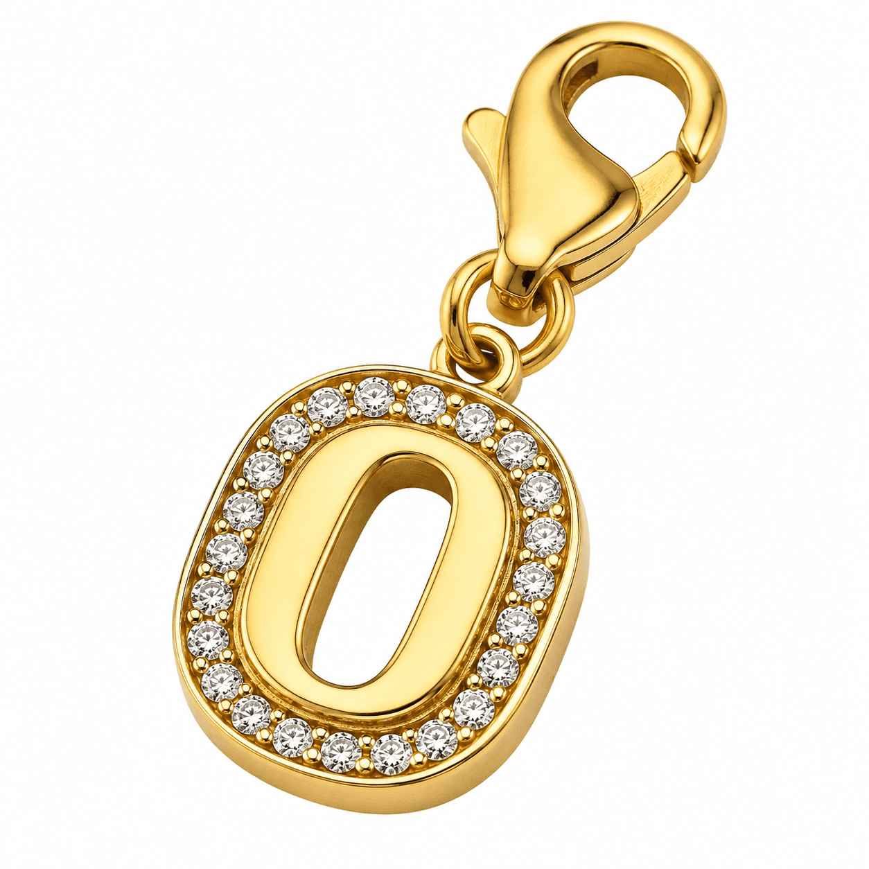 HexaLuxe Diamond Monogram Charm 316L Edelstahl 3