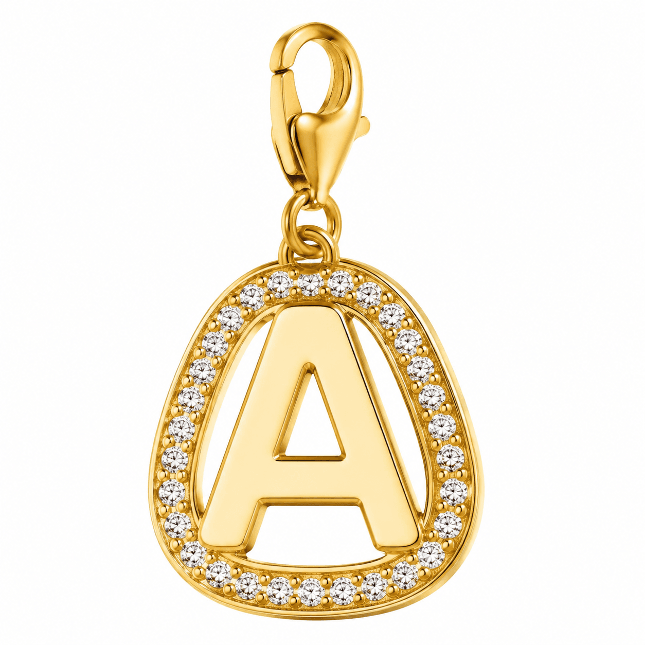 HexaLuxe Diamond Monogram Charm 316L Edelstahl 4