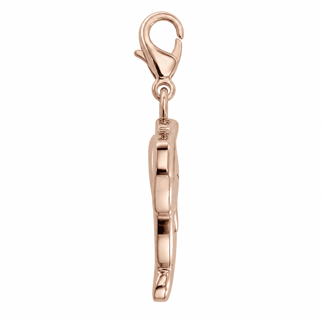Lucky Speckle Elephant 316L Charm with Rose Gold Plating 2