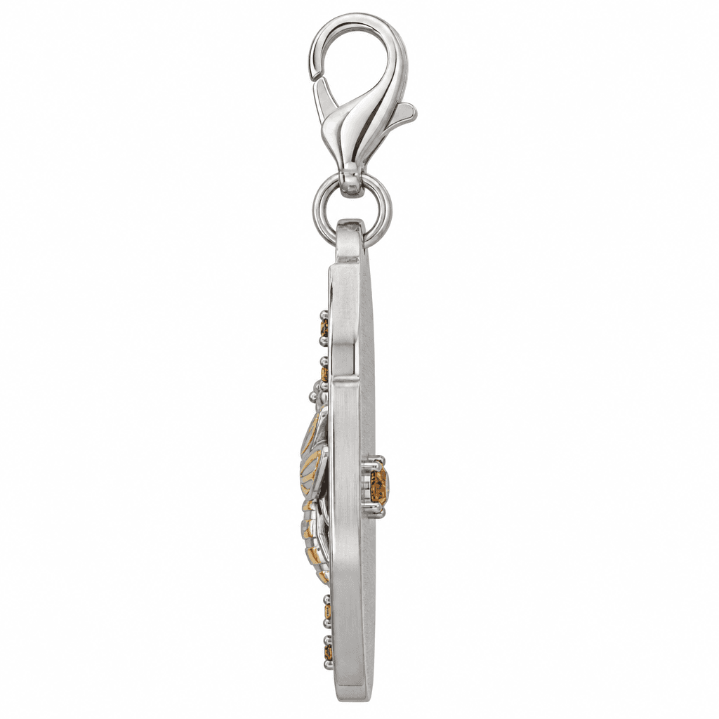 Asheville Honeycomb Bee Charmer 316L Hexagon Stainless Charm 2