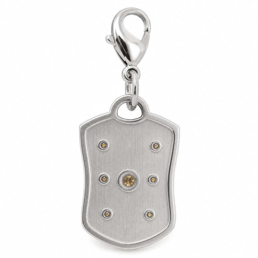 Asheville Honeycomb Bee Charmer 316L Hexagon Stainless Charm 4
