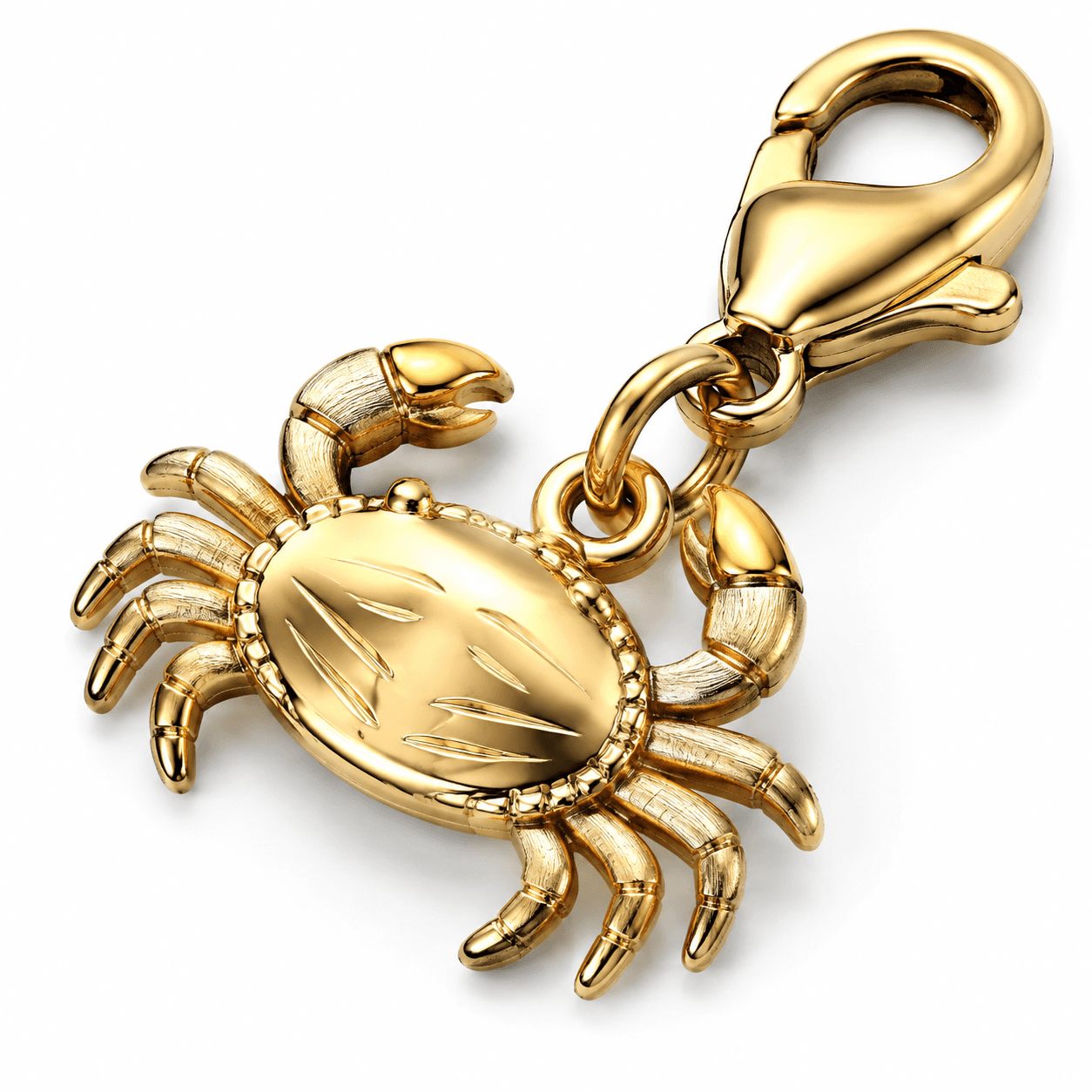 Azure Tide Crab Guardian 316L Stainless Steel Charm 3
