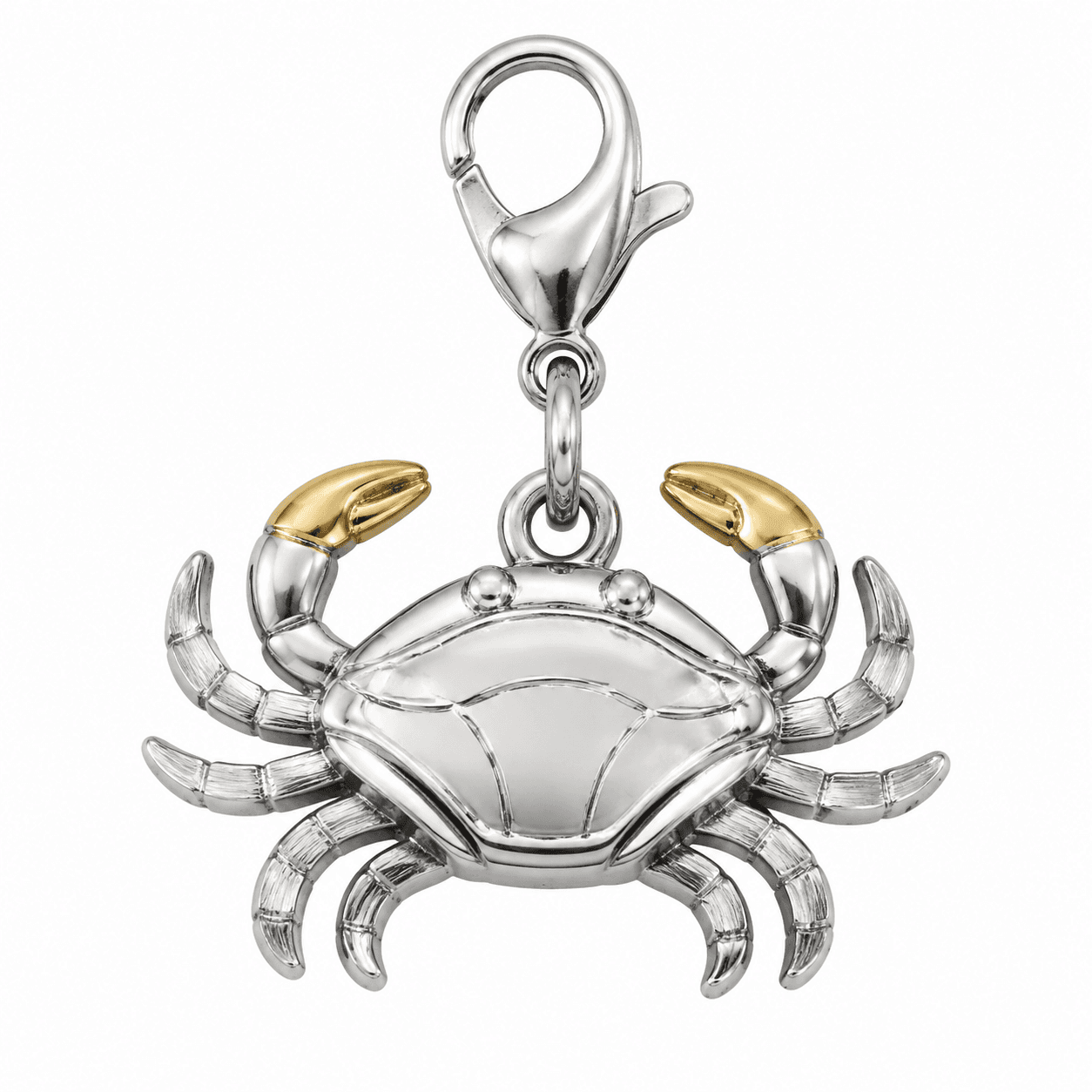 Azure Tide Crab Guardian 316L Stainless Steel Charm 4