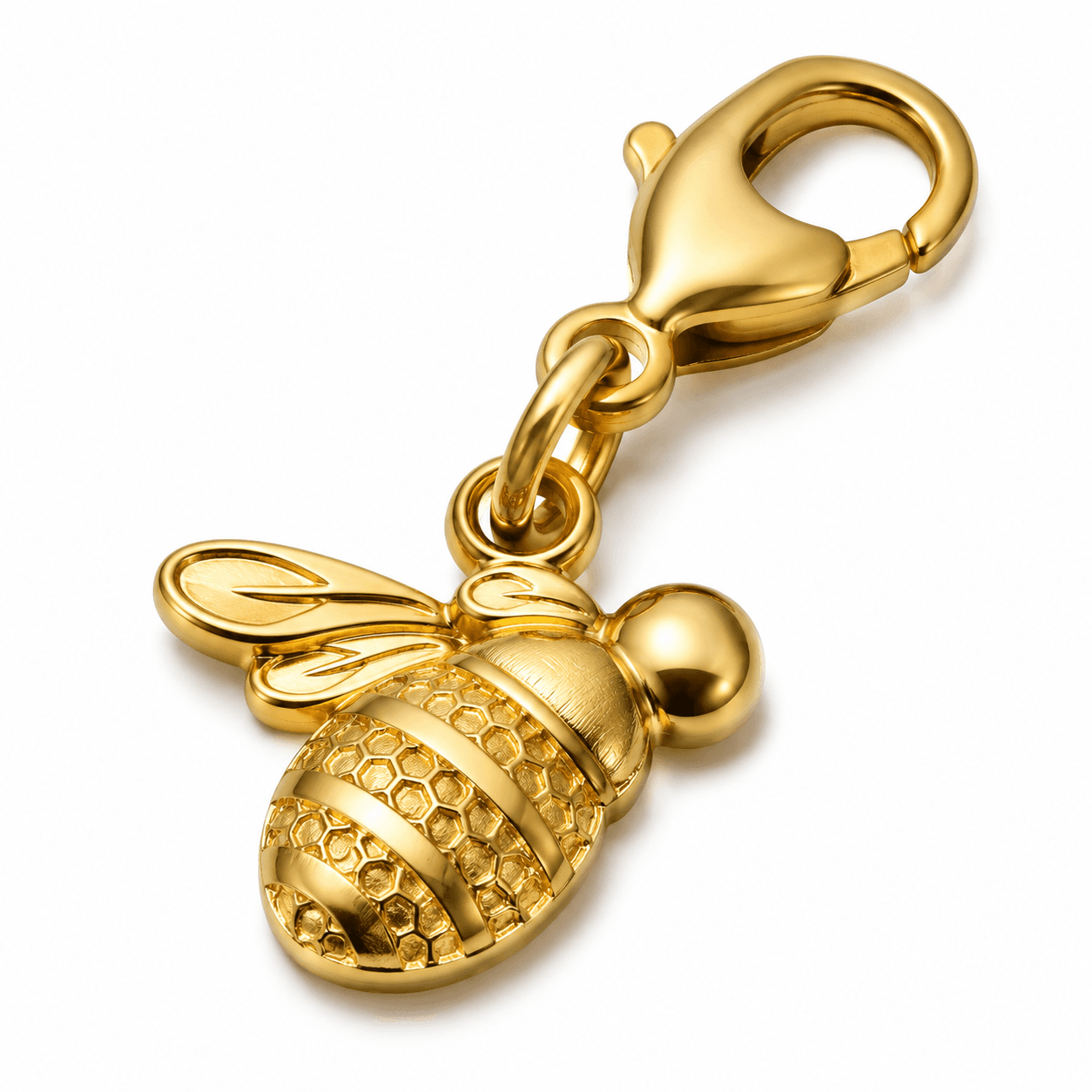 Golden Hive Whisper Bee 316L Stainless Steel Charm 3