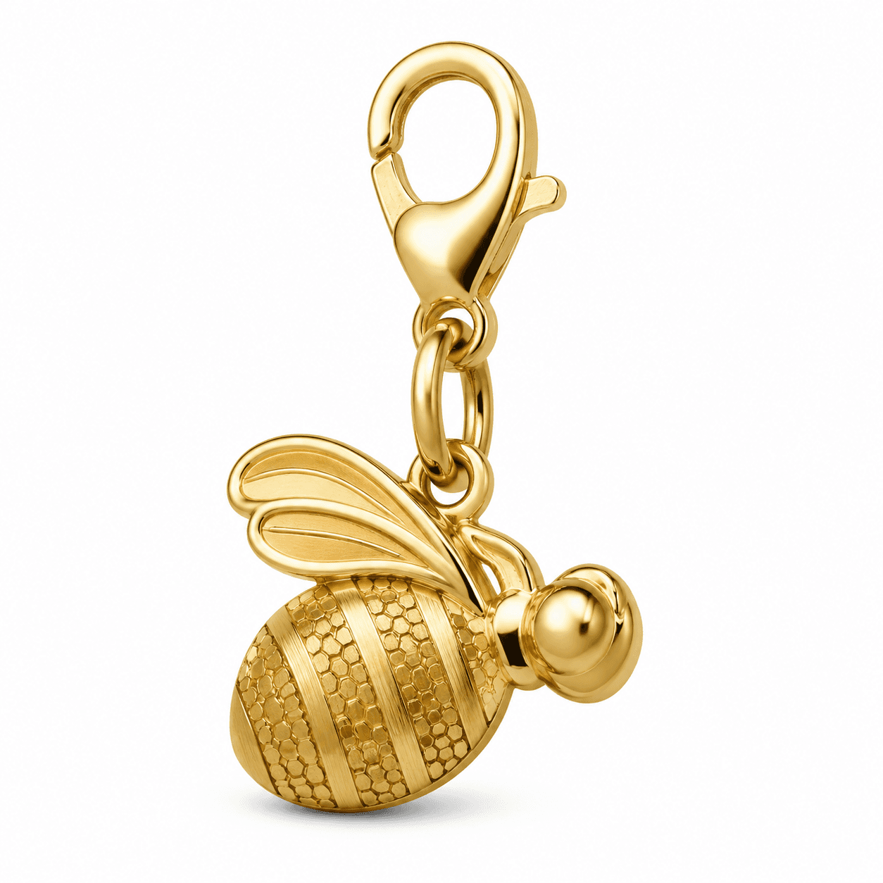 Golden Hive Whisper Bee 316L Stainless Steel Charm 4