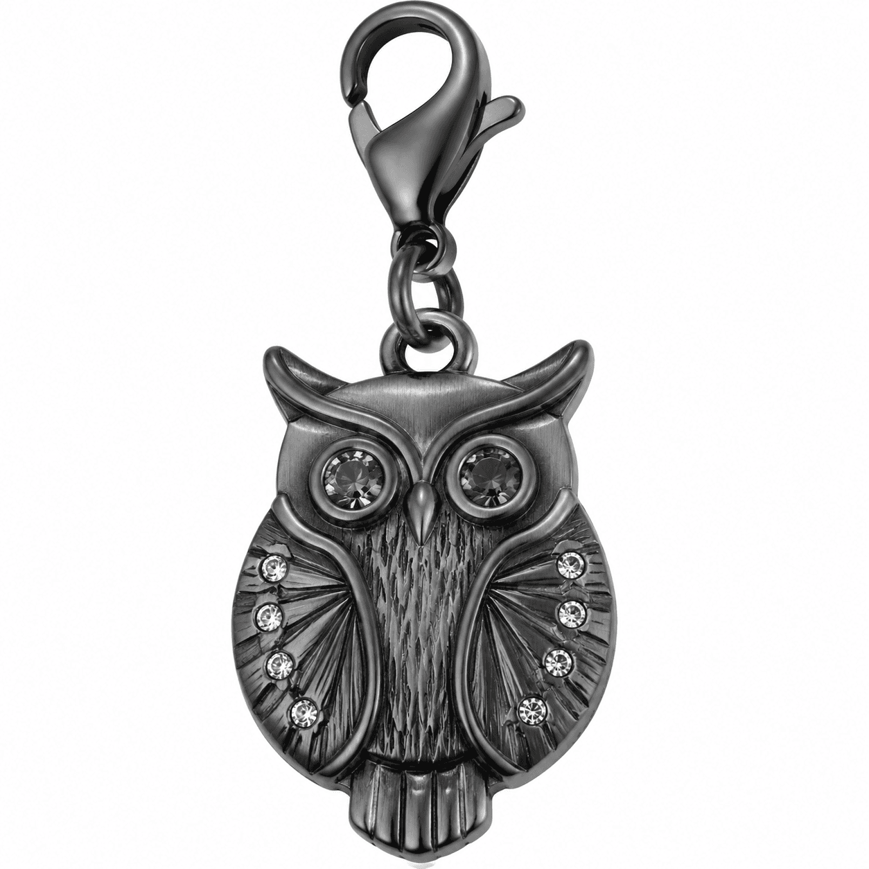 Midnight Feather Owl 316L Stainless Steel Charm 4