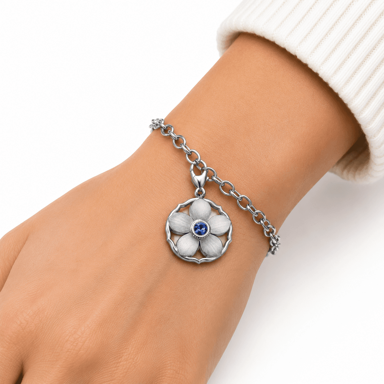 Orbiting Emerald Halo Circle Charm 5