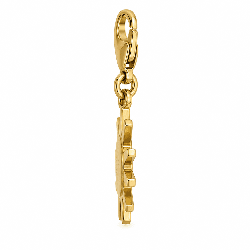 Solstice Ember Sun Charm - 316L Gold-Plated Charm 2