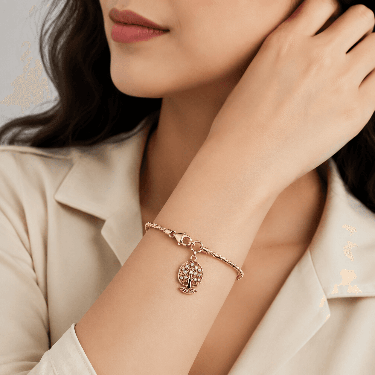 Aurora Roots Tree of Life 316L Stainless Steel Charm 5