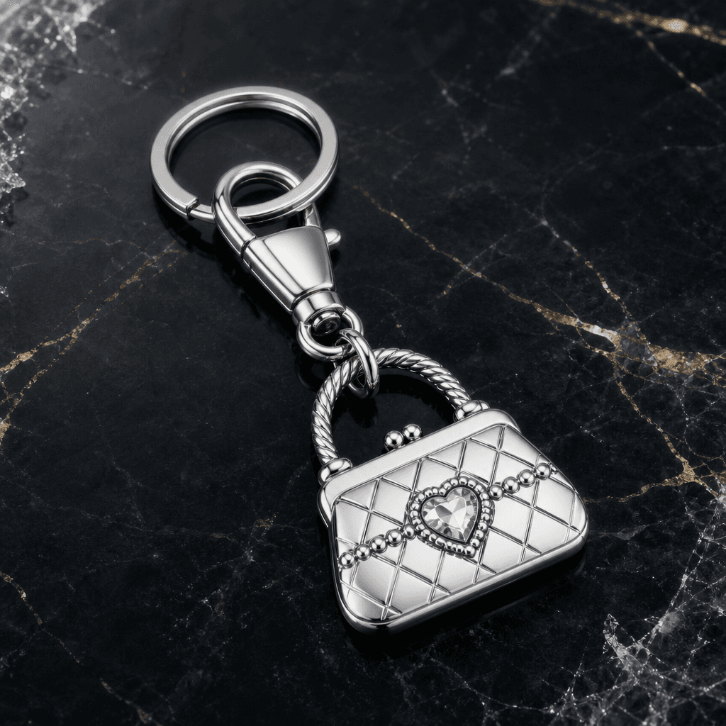 How Stainless Steel Purse Charm Keychain Tech Shapes Custom Jewelry - Blog Header Image