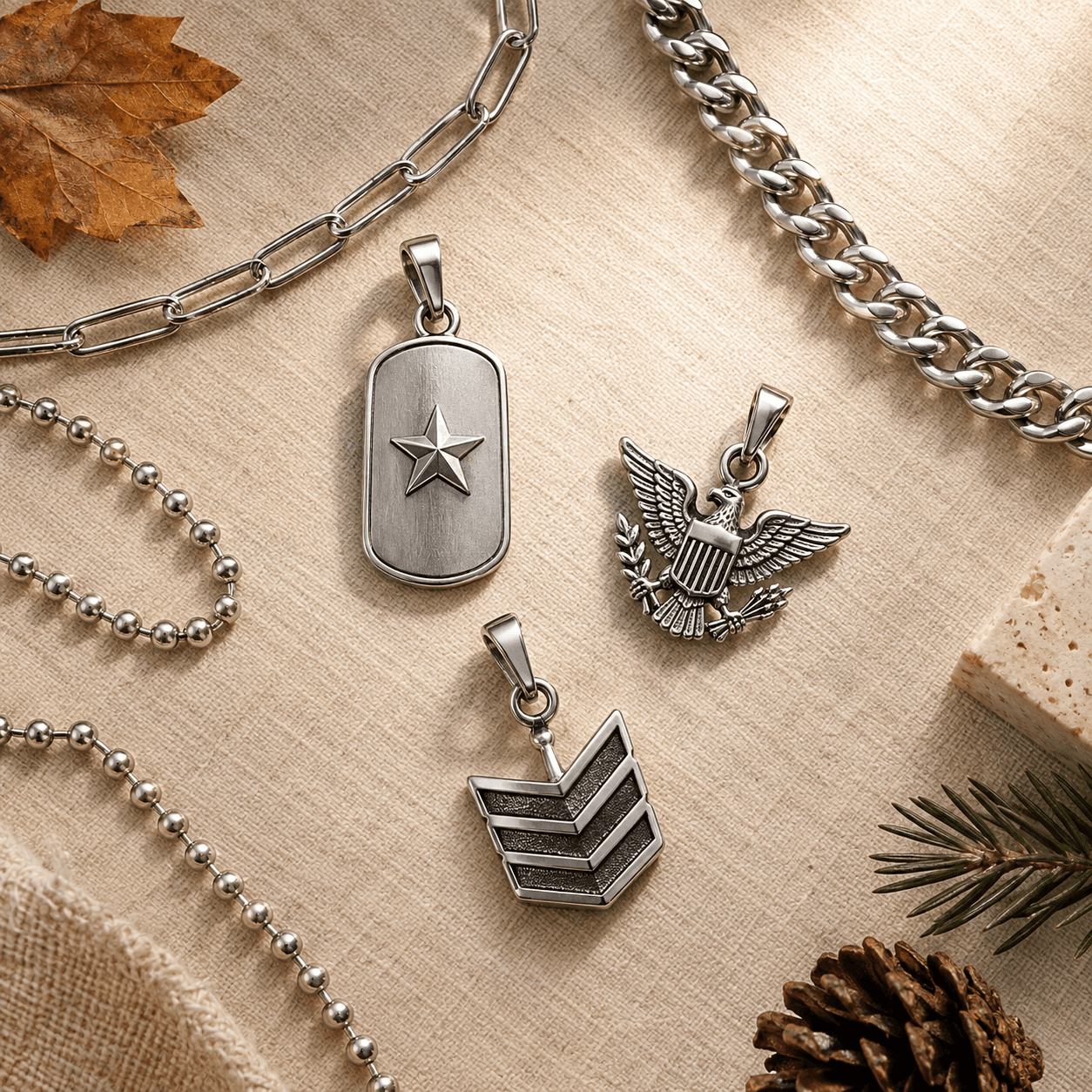 Checklist for stainless steel military jewelry charms wholesale
