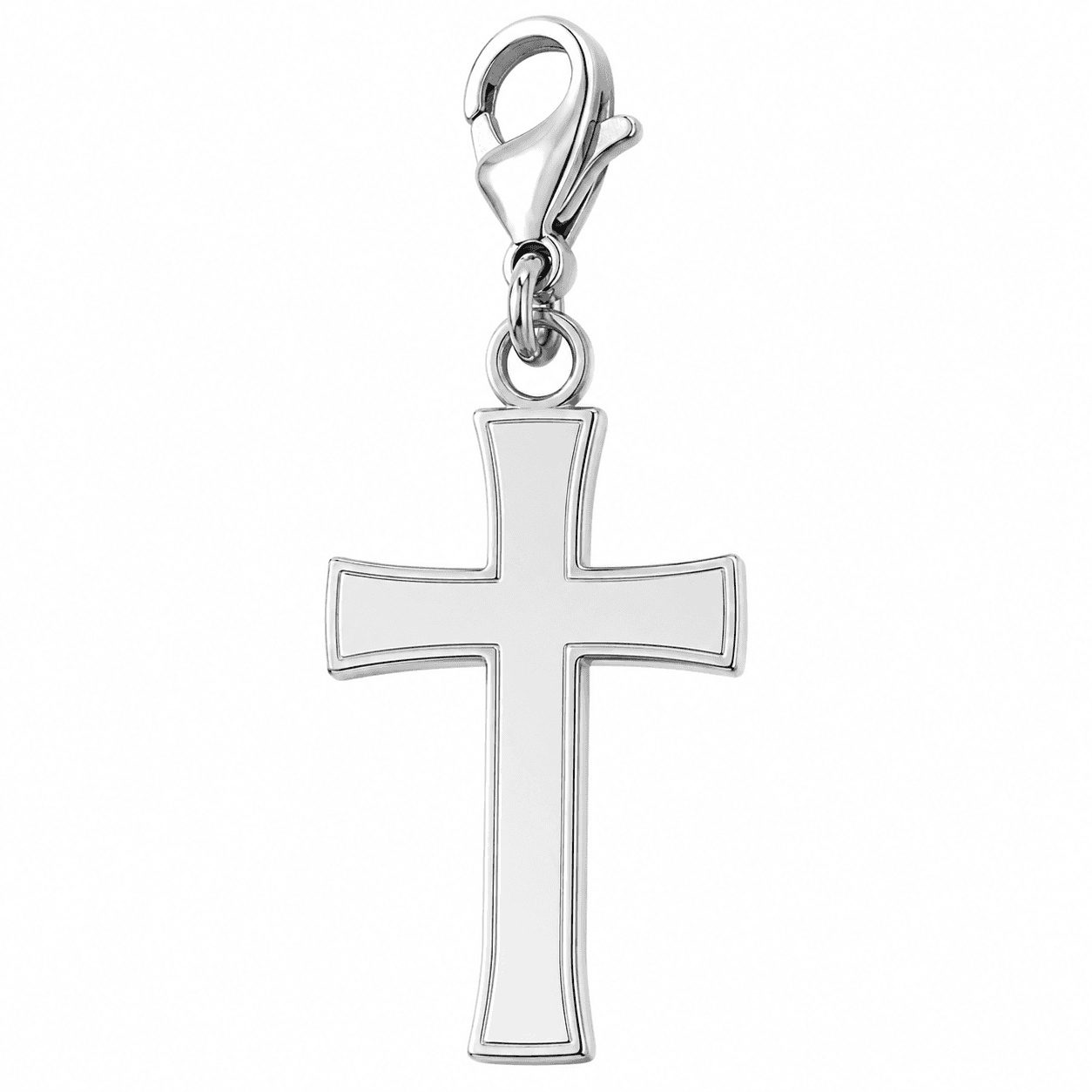 Atlas Openwork Cross Charm - 316L Stainless Steel 4