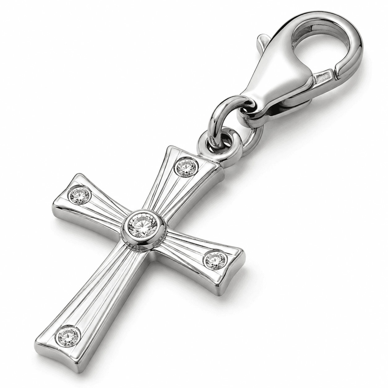 Charm a forma di scudo con croce runica nordica in acciaio inossidabile 3