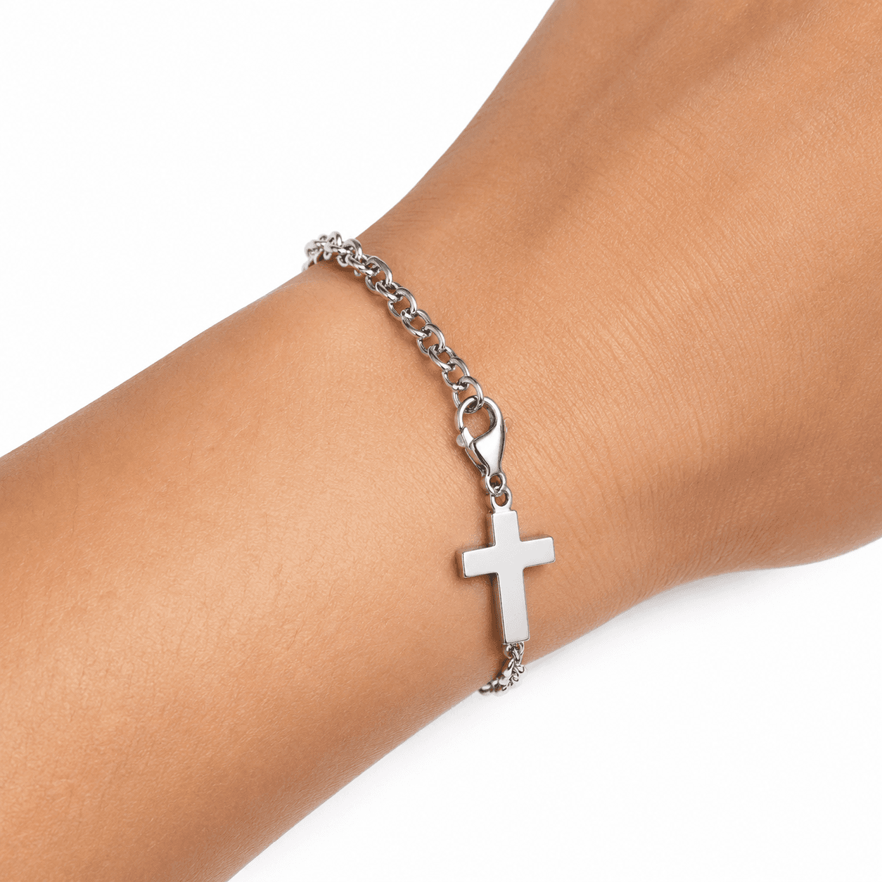 Cross Flux Geom Charm – 316L Stainless Steel 5