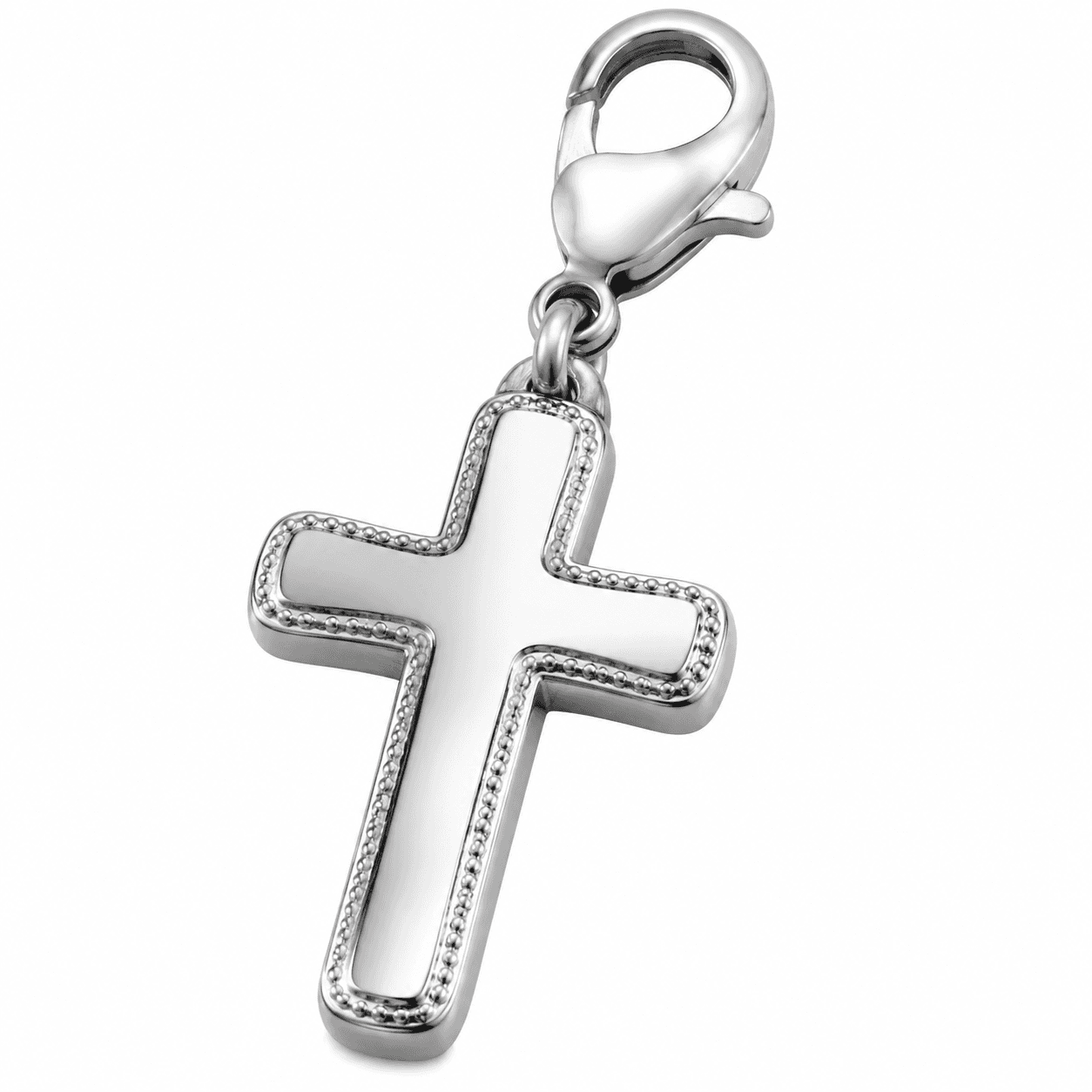Noir Lattice Cross Charm