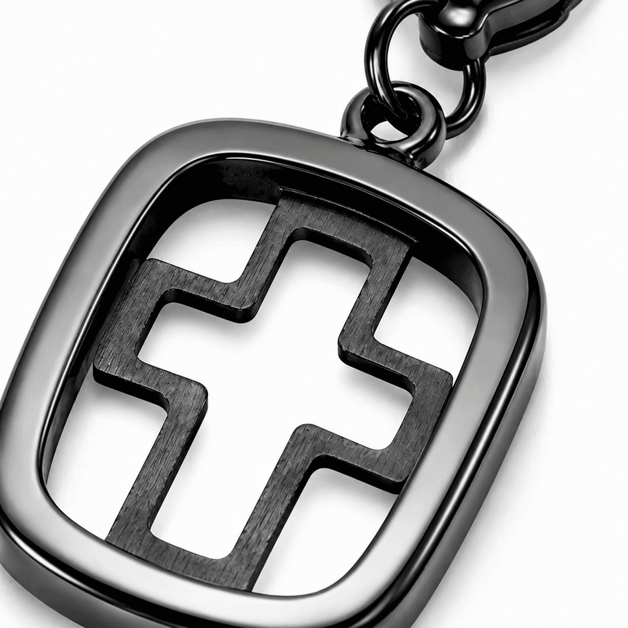 Lattice Crosswork Charm - 10-16mm 316L Stainless Steel 3