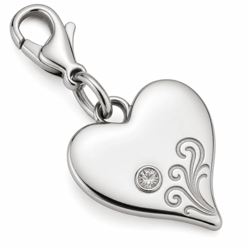 Ginkgo Whisper Charm - Blue Ginkgo Leaf 316L Stainless Steel Charm 3