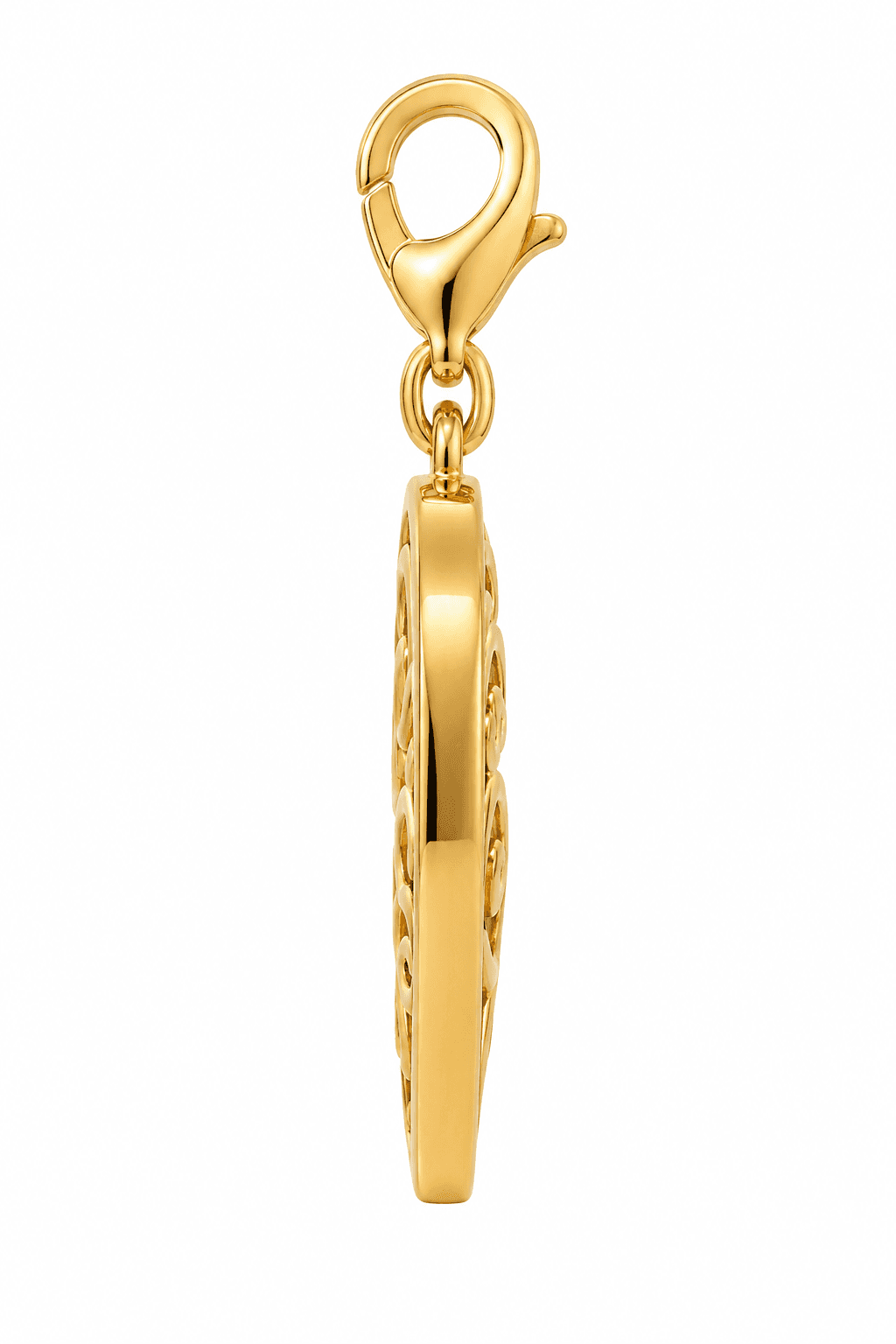 Golden Petal Bloom Charm - 316L Stainless Steel, 18K Gold Plated 2