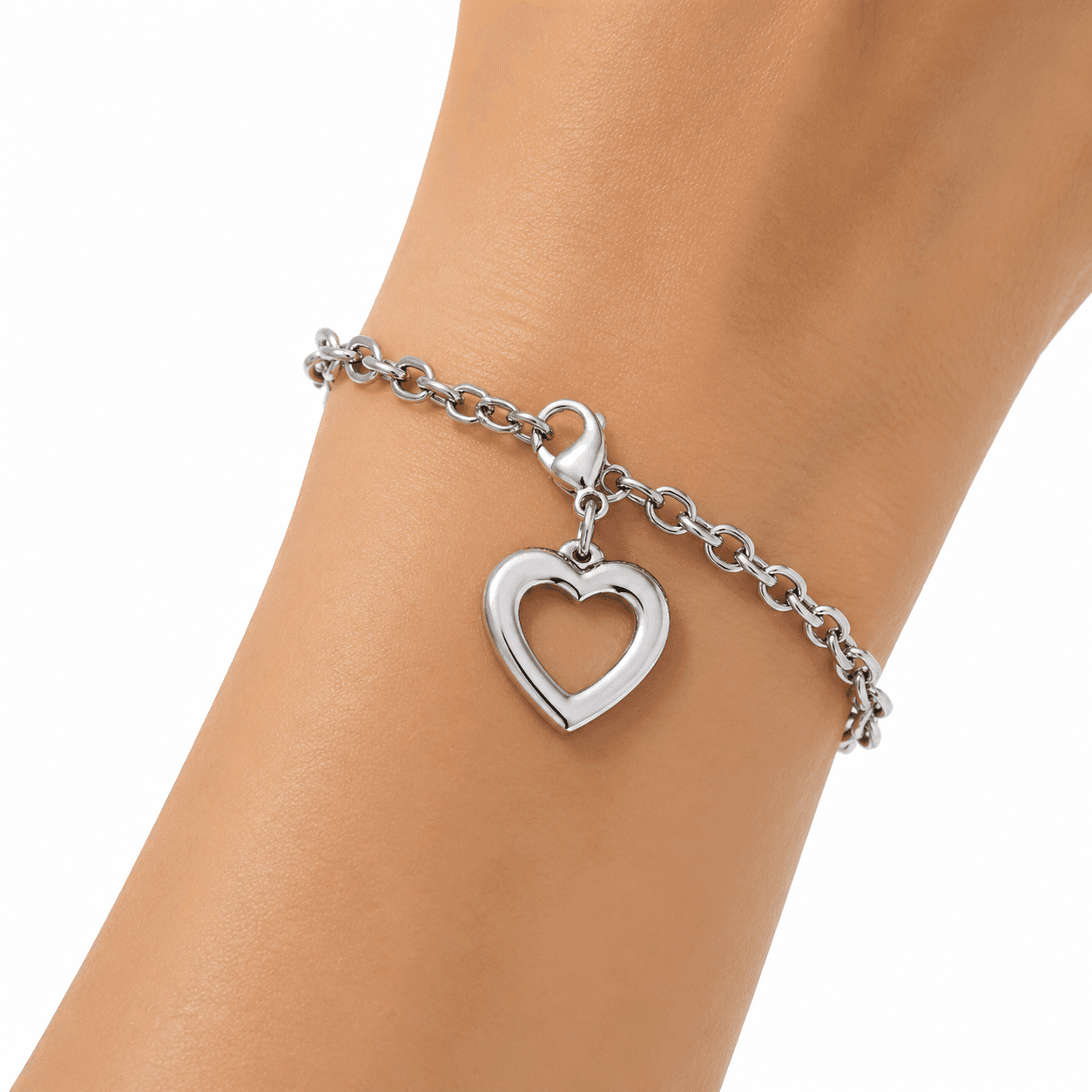 VoidHalo Circle Charm 316L Stainless IP Black Satin 5