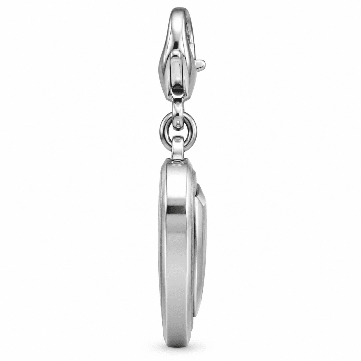 KeyGuard Circle Charm - 316L Stainless Steel IP Black Satin Finish 2