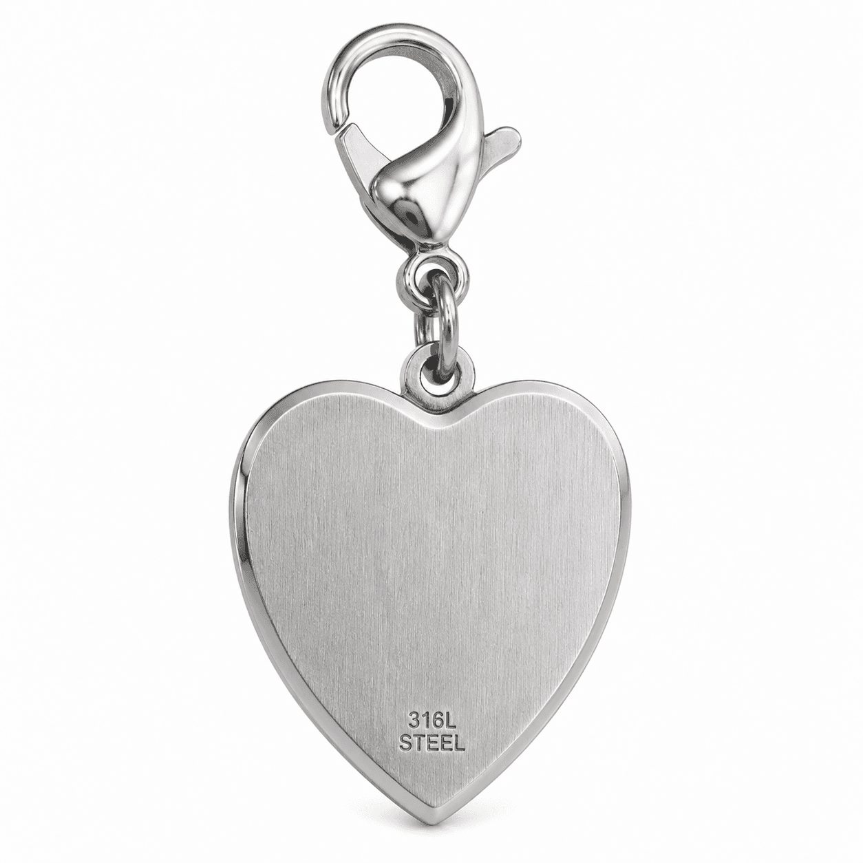 KeyGuard Circle Charm - 316L Stainless Steel IP Black Satin Finish 4