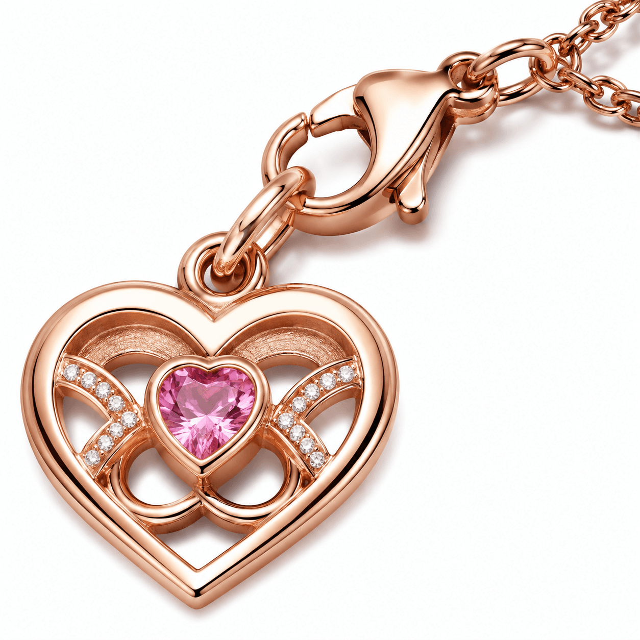 Lunar Heart Eclipse 316L Stainless Steel Charm 3